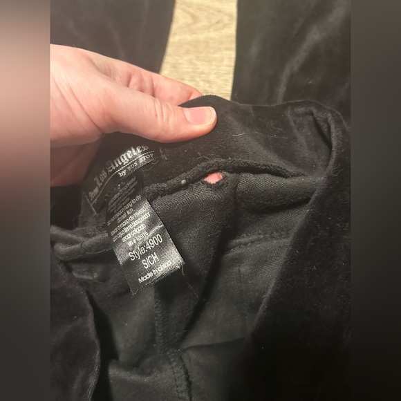 Velour tracksuit pants - Picture 3 of 4